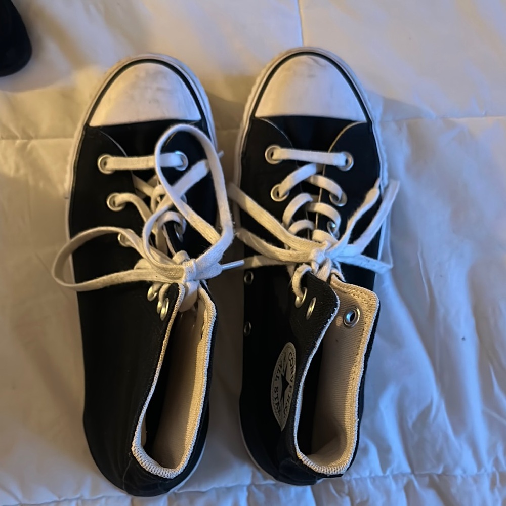 Converse Black and White High-Tops
